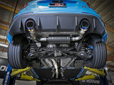 aFe Takeda 3in 304 SS Cat-Back Exhaust System w/ Blue Flame Tip 16-18 Ford Focus RS I4-2.3L (t) - 49-33103-L
