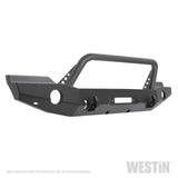 Westin 07-18 Jeep Wrangler JK WJ2 Full Width Front Bumper w/Bull Bar Textured Black - 59-80045