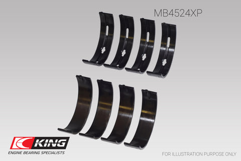 King Nissan Vr38Dett (Size 0.26) Main Bearing Set - MB4524XP.026