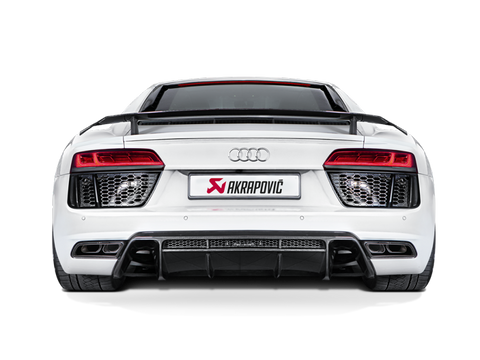 Akrapovic 16-17 Audi R8 5.2 FSI Coupe/Spyder Slip-On Line (Titanium) w/ Carbon Titanium Tips - S-AUR8SO3-T