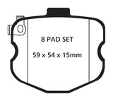 EBC 10-13 Chevrolet Corvette (C6) 6.2 Grand Sport Yellowstuff Rear Brake Pads - DP41771/4R