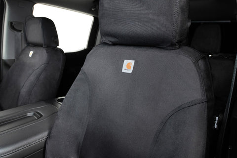 Covercraft 10-12 Dodge Ram Carhartt Super Dux SeatSaver Custom Front Row Seat Covers - Black - SSC3405COBK