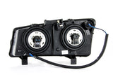 ANZO 2003-2006 Chevrolet Silverado 1500 Crystal Headlights w/ Halo Black - 111212
