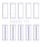 King Engine Bearings 04-12 Mitsubishi Colt Replacement Main Bearing Set - MB5817SI