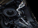 AWE Tuning 4th Gen GM 1500 5.3L 0FG Catback Dual Side Exit (Flat Bumper) - Chrome Tips - 3015-22207