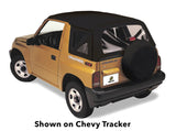 Bestop 95-98 Tracker/Sidekick Replace A-Top (Black Crush Clear Windows No Door Skins Included) - 51364-01