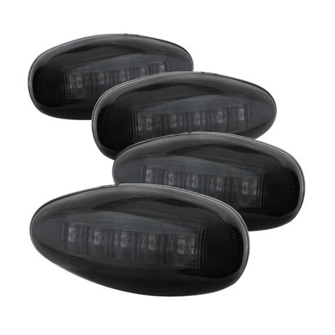xTune Chevy Silverado 99-13 Dually 2 Red LED Amber LED Side Fender Lights Smoke ACC-LED-GMD99-SL-SM - 9924682