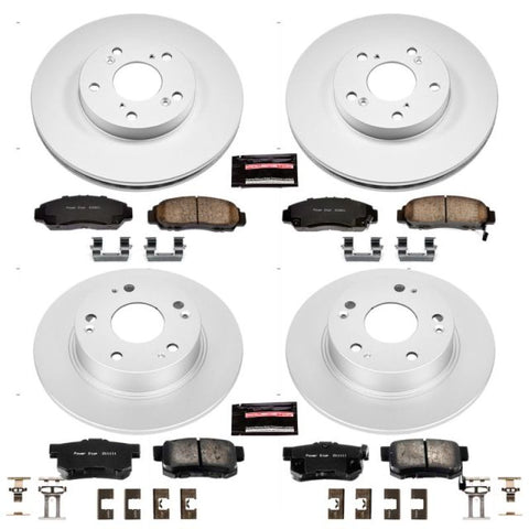 Power Stop 03-07 Honda Accord Front Z17 Evolution Geomet Coated Brake Kit - CRK2558