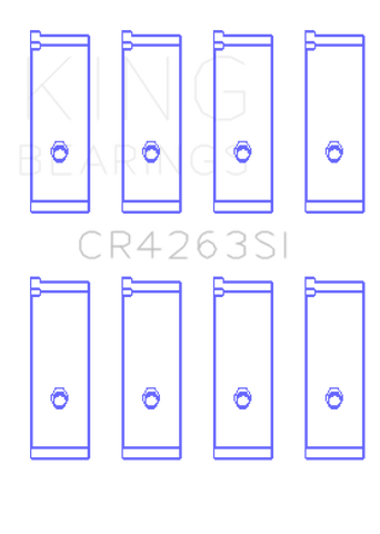 King Engine Bearings Toyota 1ZZ-FE Rod Bearing Set - Size STD - CR4263SI