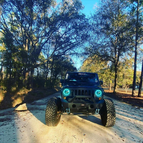 Oracle 7in High Powered LED Headlights - Black Bezel - ColorSHIFT - 5769-330
