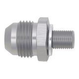 DeatschWerks 8AN Male Flare to M10 X 1.0 Male Metric - Anodized Titanium - 6-02-0621