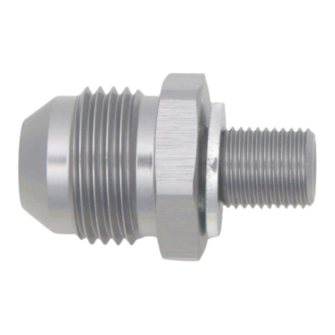 DeatschWerks 8AN Male Flare to M10 X 1.0 Male Metric - Anodized Titanium - 6-02-0621