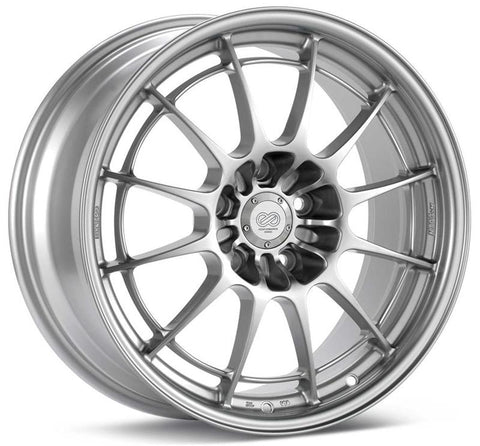 Enkei NT03+M 18x9.5 5x114.3 27mm Offset 72.6mm Bore F1 Silver Wheel - 3658956527SP