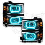 Oracle Chevy Silverado 14-15 Halo Kit Projector Style - ColorSHIFT w/ 2.0 Controller - 2386-333