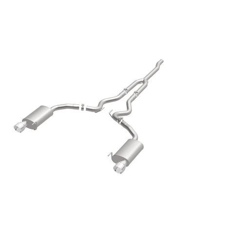 MagnaFlow Cat Back, SS, 2.5in, Street, Dual Split Polished 4.5in Tips 2015 Ford Mustang Ecoboost - 19097