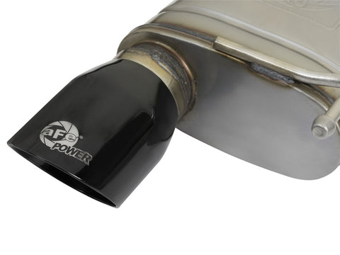 aFe MACHForce XP 2.5in 409 Stainless Axle Back Exhaust w/ Black Tips 15-17 Ford Mustang I4-2.3L (t) - 49-43085-B