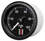 Autometer Stack 52mm 0-100 PSI 1/8in NPTF Male Pro Stepper Motor Fuel Pressure Gauge - Black - ST3306