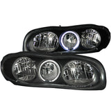 ANZO 1998-2002 Chevrolet Camaro Crystal Headlights w/ Halo Black - 121024