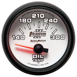 Autometer Phantom II 52mm Short Sweep Electronic 140-300 Deg F Oil Temperature Gauge - 7548