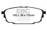 EBC 01-04 Mazda Protege 2.0 (Rear Rotors) Ultimax2 Rear Brake Pads - UD892