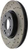 StopTech 06-08 Honda Civic Si Cross Drilled Right Front Rotor - 128.40057R