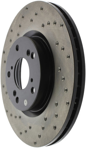 StopTech 06-08 Honda Civic Si Cross Drilled Right Front Rotor - 128.40057R