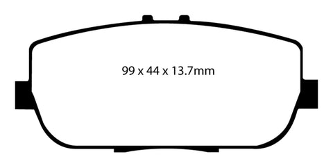 EBC 06-15 Mazda Miata MX5 2.0 Ultimax2 Rear Brake Pads - UD1180