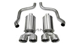 Corsa 2009-2013 Chevrolet Corvette C6 6.2L V8 Polished Xtreme Axle-Back Exhaust - 14470