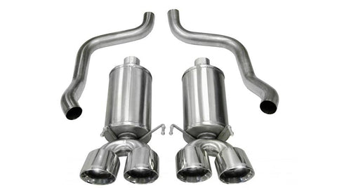 Corsa 2009-2013 Chevrolet Corvette C6 6.2L V8 Polished Xtreme Axle-Back Exhaust - 14470