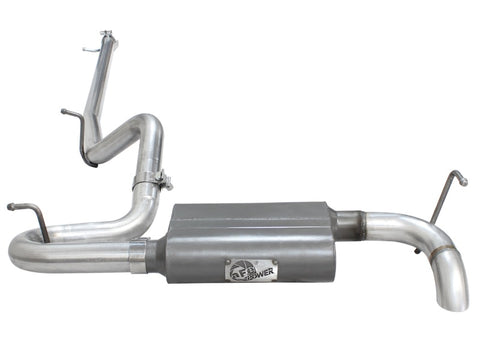 aFe Scorpion 2-1/2in Alum Steel Cat-Back Hi-Tuck 07-18 Jeep Wrangler (JK) V6 (Fits 4 Dr Model Only) - 49-08042-1