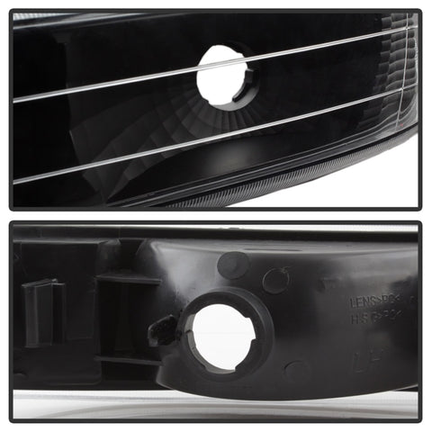 xTune Chevy Tahoe 00-06 Amber Crystal Headlights w/ Bumper Lights Black HD-JH-CSIL99-SET-AM-BK - 5064219