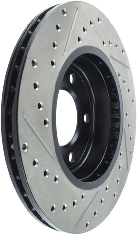 StopTech Power Slot 01-02 BMW Z3 / 03-09 Z4 / 3 Series Front Left Drilled & Slotted Rotor - 127.34048L