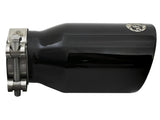 aFe MACH Force-Xp Universal 409 SS Single-Wall Clamp-On Exhaust Tip - Black - 49T25354-B07