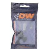 DeatschWerks 8AN ORB to Polaris RZR Turbo OE Regulator Adapter - Anodized Matte Black - 6-02-0140-B