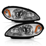 ANZO 2001-2005 Chrysler Pt Cruiser Crystal Headlight Chrome Amber (OE) - 111472