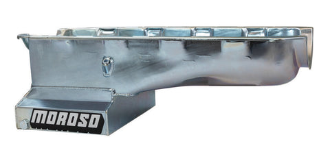 Moroso GM LS Swap (w/Front Sump & Remote Oil Filter Adapter) Wet Sump 6.5qt 6in Steel Oil Pan - 20146
