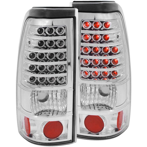 ANZO 1999-2007 Chevrolet Silverado 1500 LED Taillights Chrome - 311011