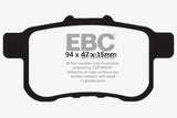EBC 09-14 Acura TSX 2.4 Redstuff Rear Brake Pads - DP31987C