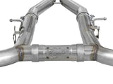 aFe MACH Force-Xp 3in 304 SS Cat-Back Exhaust 15-20 Dodge Charger Hellcat V8-6.2L/6.4L w/o Muffler - 49-32070NM