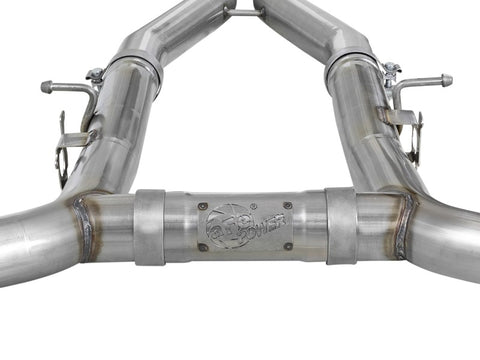 aFe MACH Force-Xp 3in 304 SS Cat-Back Exhaust 15-20 Dodge Charger Hellcat V8-6.2L/6.4L w/o Muffler - 49-32070NM