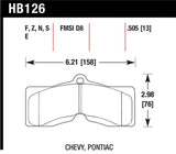 Hawk 78-82 Chevy Corvette HT-10 Performance Front Brake Pads - HB126S.505