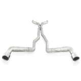 Stainless Works 10-15 Camaro 6.2L 3in Dual Chambered Catback System X-Pipe Factory Connect - CA11CB