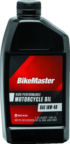 BikeMaster 10W40 Performance Oil - Quart - 532310
