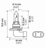 Hella 9005 12V 65W High Performance P20d 2.0 Bulb (Pair) - 9005 2.0TB