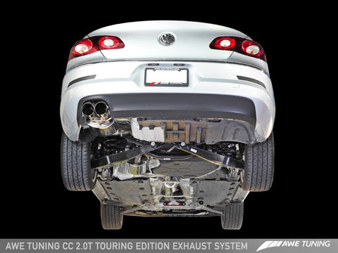 AWE Tuning VW CC 2.0T Touring Edition Performance Exhaust - Chrome Silver Tips - 3015-22014