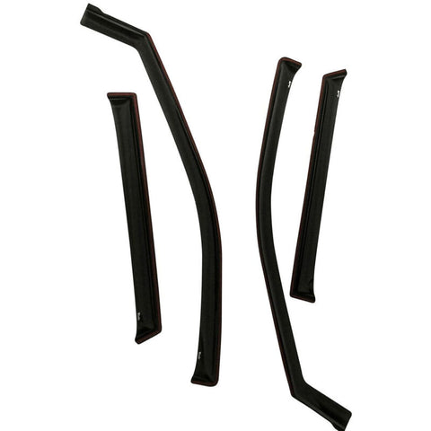 Westin 2011-2018 Jeep Grand Cherokee In-Channel Wind Deflector 4pc - Smoke - 72-51487