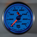 Autometer C2 52mm 140 - 280 Deg. F Electronic Oil Temp Gauge - 7156