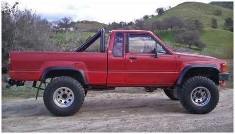 Bushwacker 84-88 Toyota Extend-A-Fender Style Flares 4pc Compatible w/ Domestic Bed - Black - 31902-01