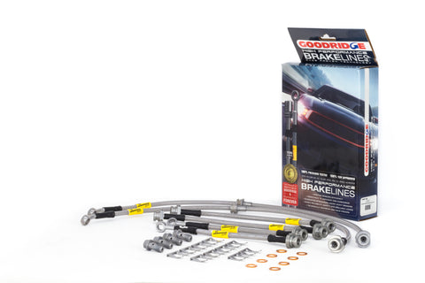 Goodridge 13-15 Nissan Sentra w/ Rear Disc Brakes SS Brake Line Kit - 22047