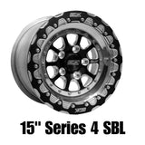 Belak 15x8 / 5in BS / 5x100 BP / High Pad / Series 4 Wheel - Single Beadlock - 15085100S45BS-SBL